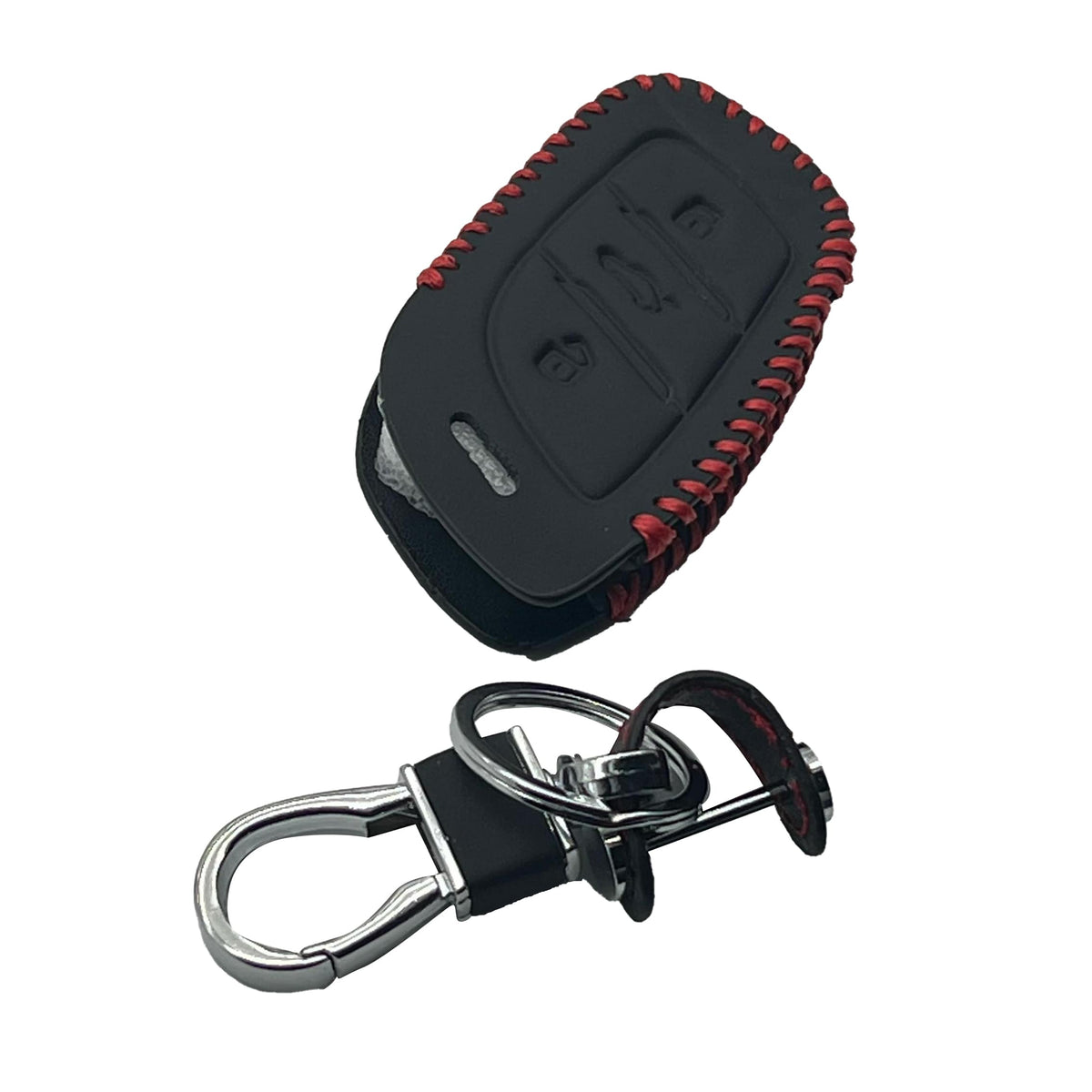 MG HS Leather Key Cover 3 Buttons with Keychain Ring 2020 - 2025