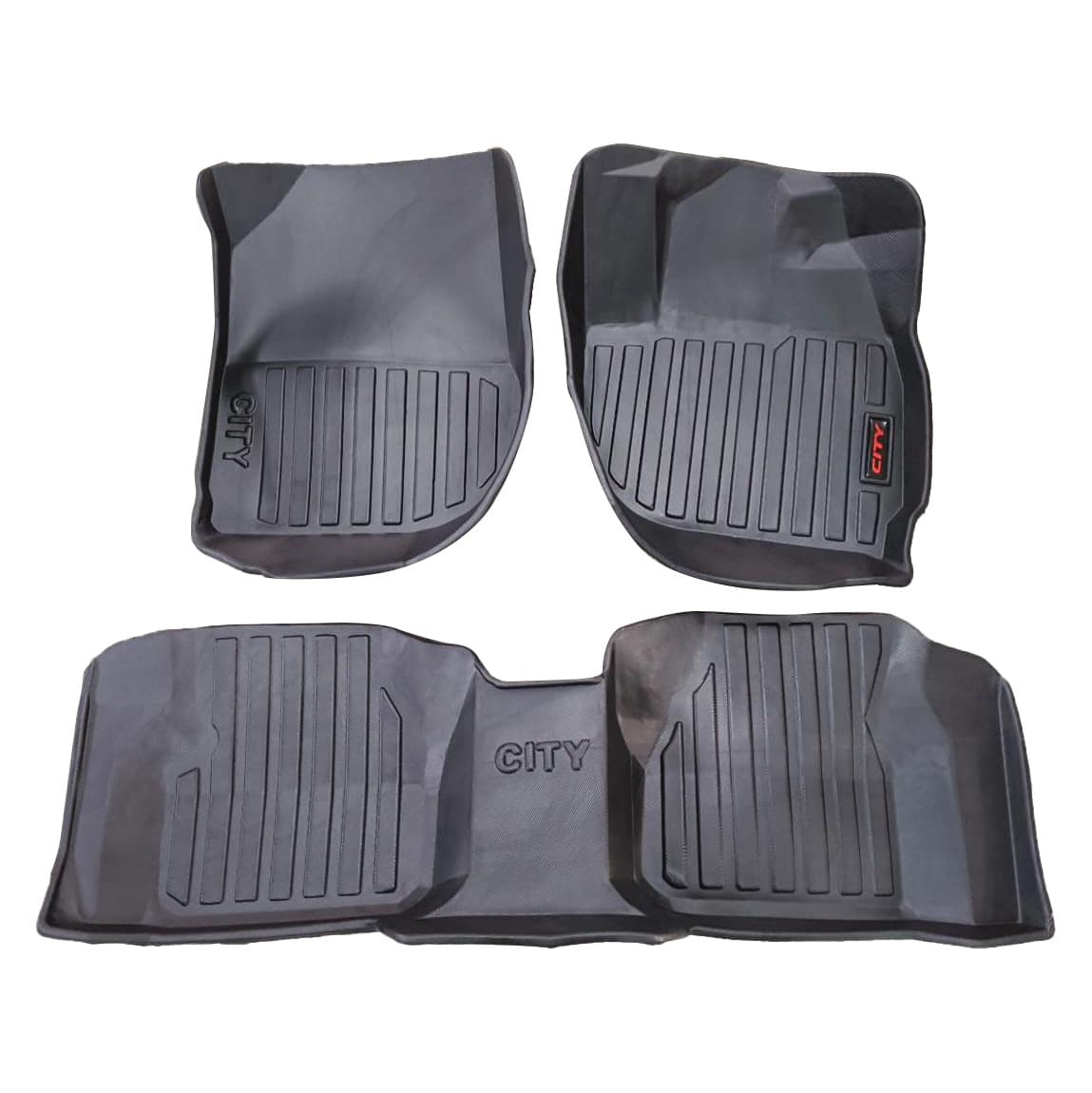Honda City TPE Floor Mats Black 3 Pcs 2021 - 2026