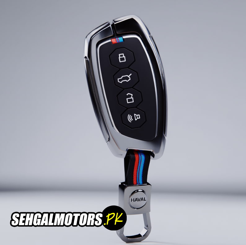 Haval H6 PHEV Facelift Metal Key Shell Case Cover With Silicone 2025 - 2026 - 4 Button