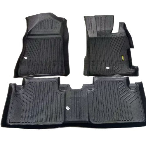 Honda Civic Reborn TPE Floor Mats Black 3 Pcs 2006 - 2011