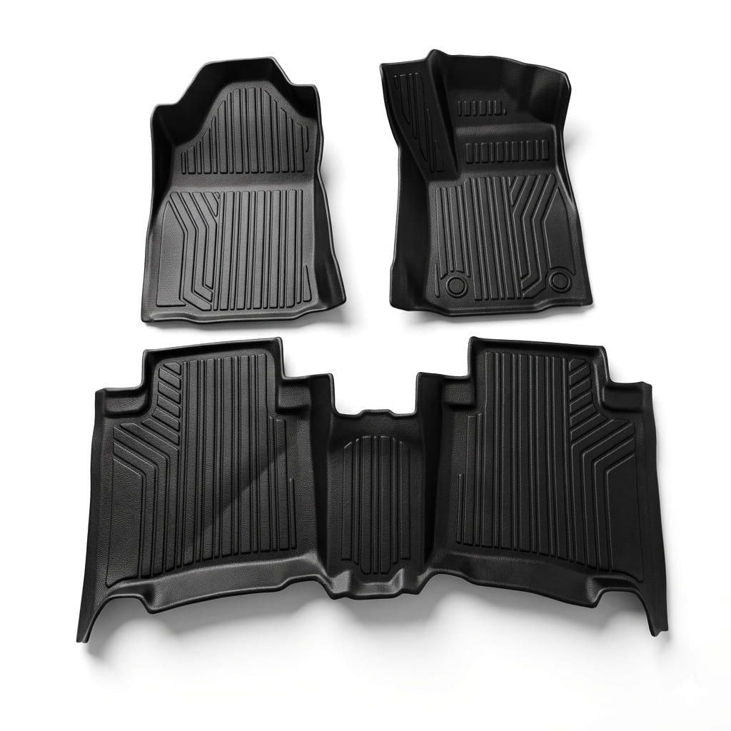 Toyota Fortuner TPE Floor Mats Black 3 Pcs 2016 - 2026
