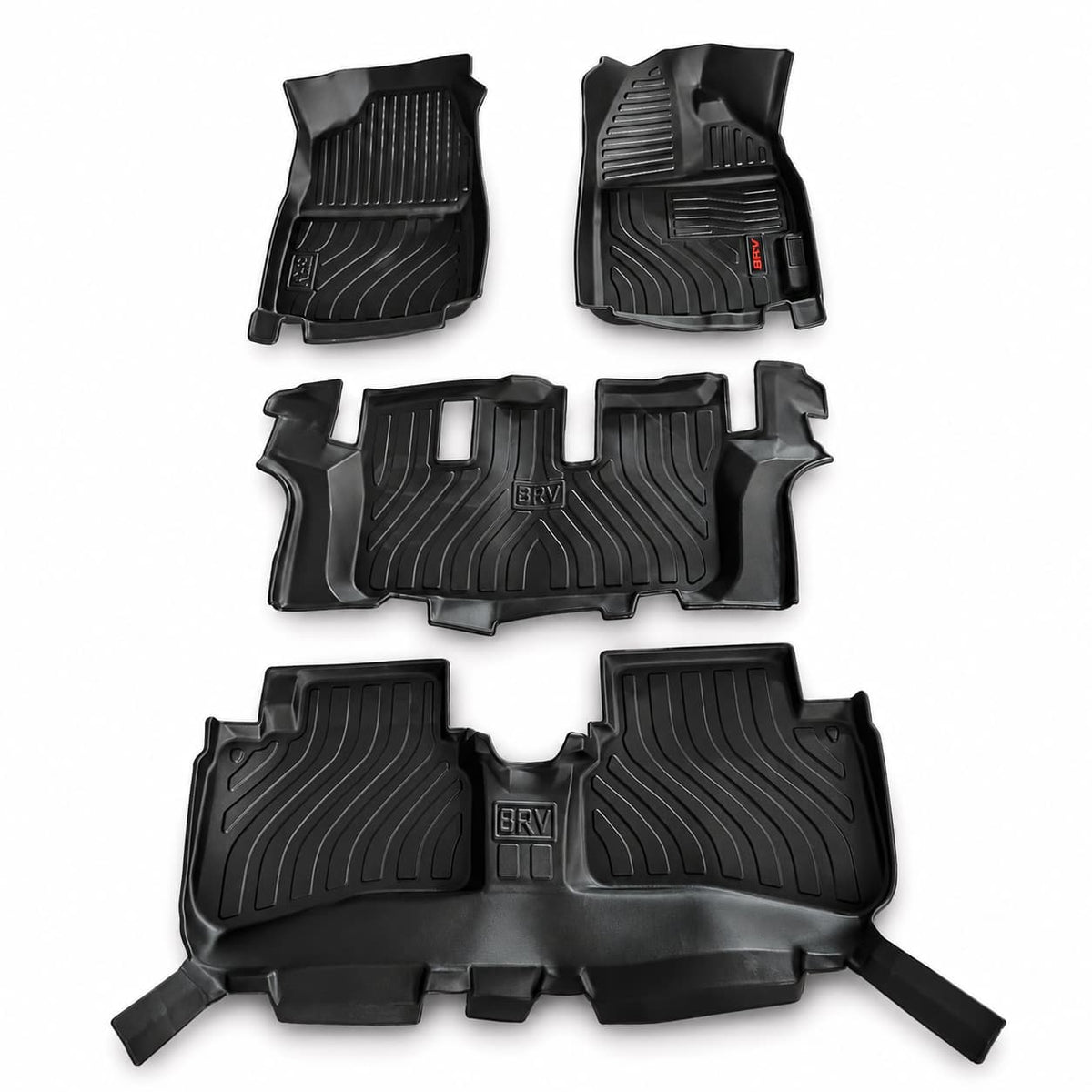 Honda BRV TPE Floor Mats Black 4 Pcs 2017 - 2026