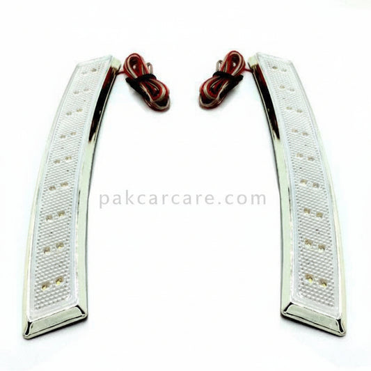 3M Colored Side Marker Fender LED Lamp White - Pair - LED Side Marker Light Side Repeater Turn Signal Light LED Panel
