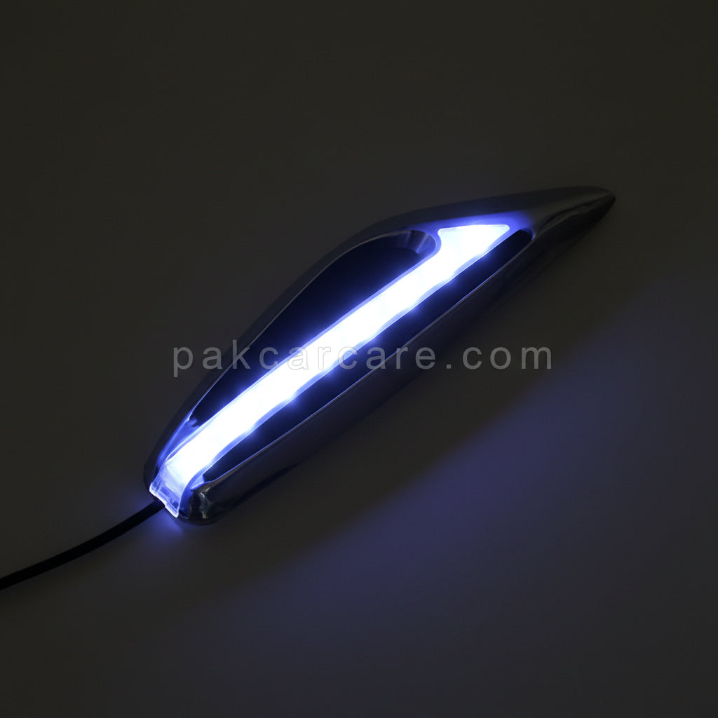 Side Fender Indicator Ferrari Style - Blue - Auto Car LED Fender Turn signal Side Marker Light Lamp Indicator