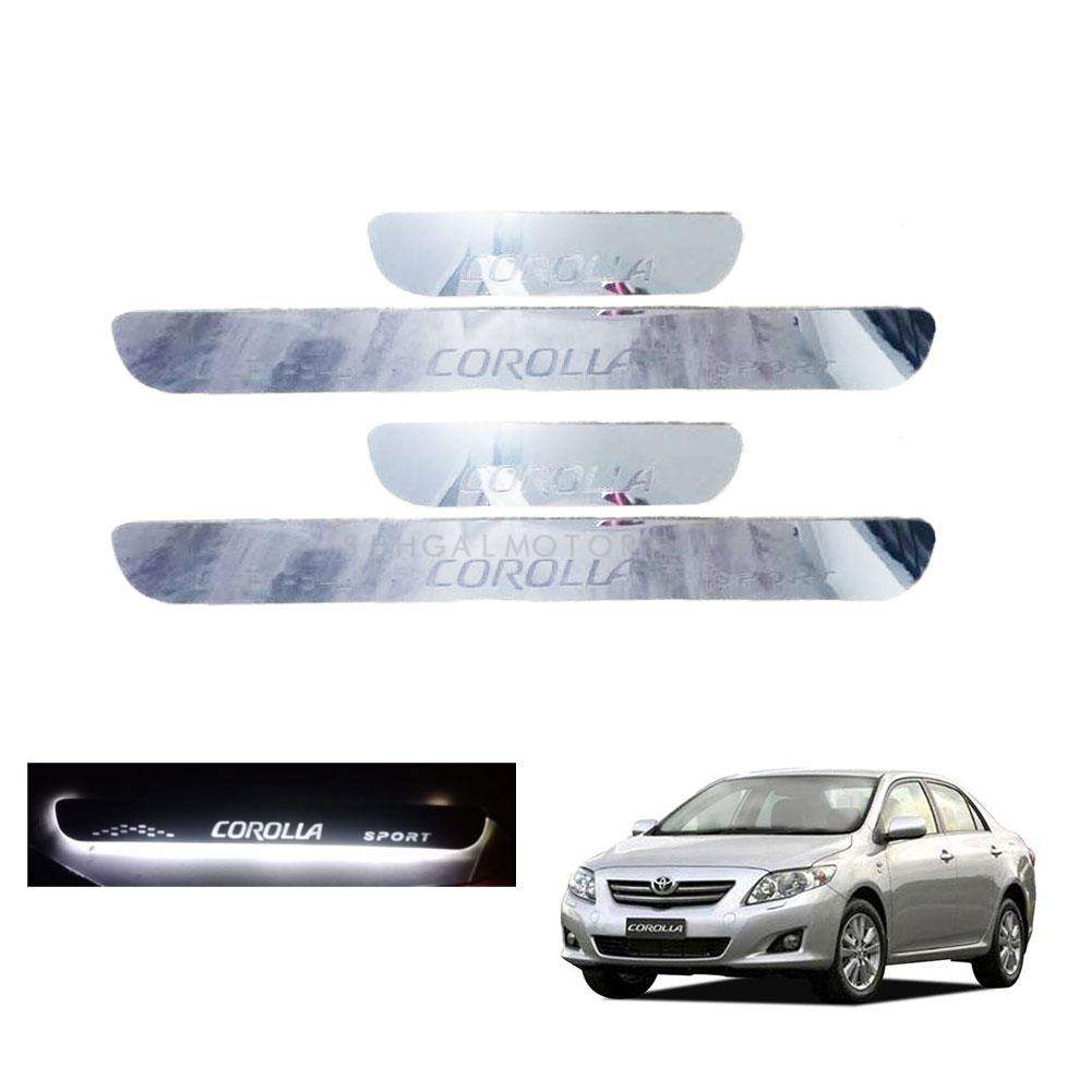 Toyota Corolla Glass LED Sill Plates / Skuff LED panels 2009 - 2013