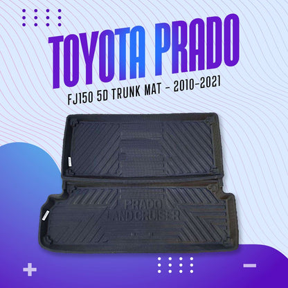 Toyota Prado Fj150 5D TPE Trunk Mat 2009 - 2023 - Cargo Boot Liner Diggi Protection Tray Cover