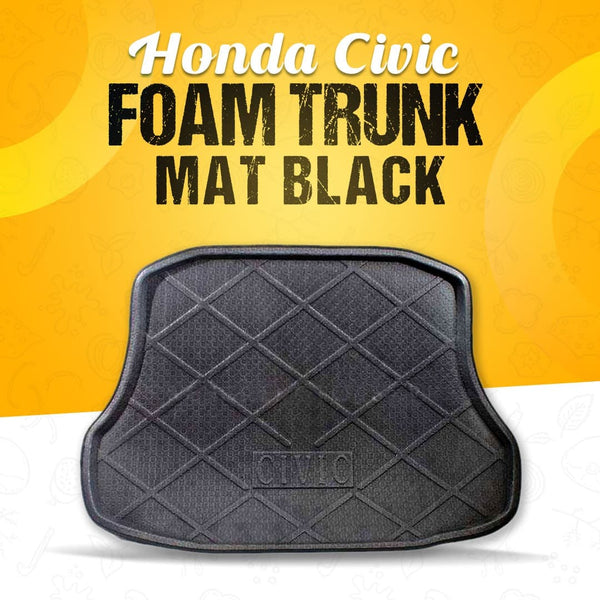 Honda Civic Foam Trunk Mat Black Mix Design 2016 - 2021