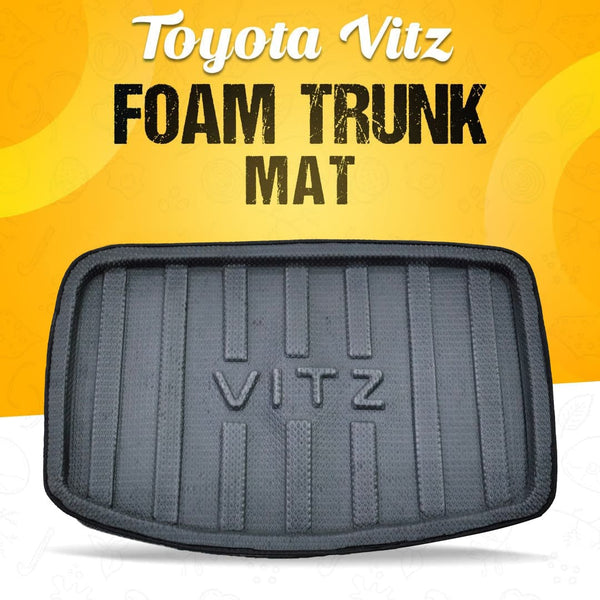 Toyota Vitz Foam Trunk Mat Mix Design 2014 - 2019 - Cargo Boot Liner Diggi Protection Tray Cover