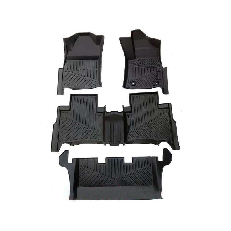 Toyota Fortuner TPE Floor Mats Black 4 Pcs 2016 - 2026