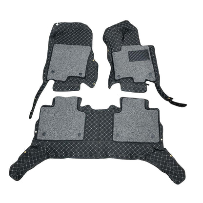 Changan Oshan X7 9D Floor Mats Mix Thread 2022 - 2026 - Black With Grey Grass
