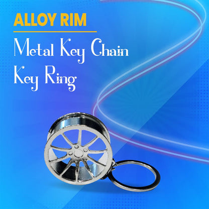 Alloy Rim Metal Keychain Key Ring