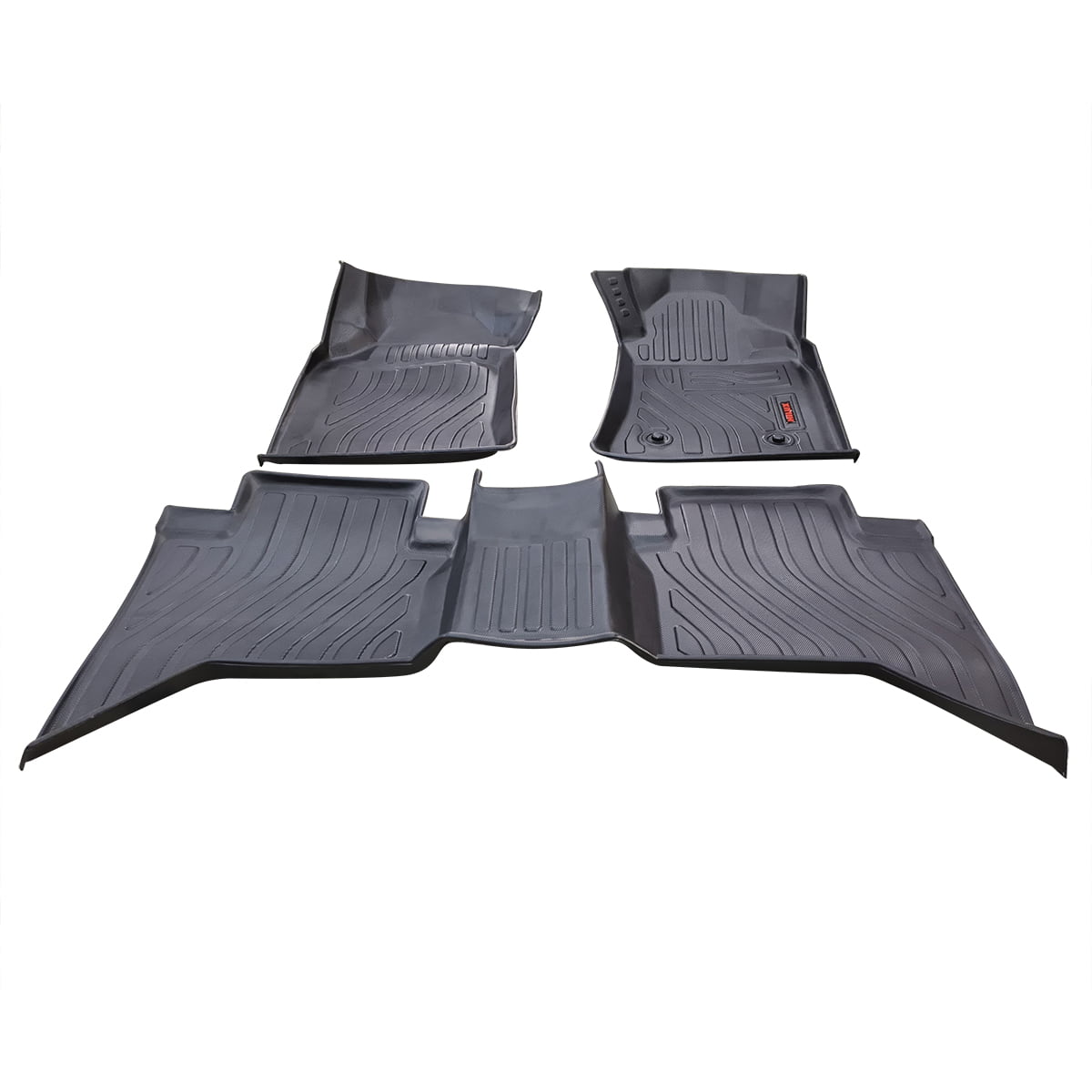 Toyota Hilux VIGO TPE Floor Mats Black 3 Pcs 2005 - 2015