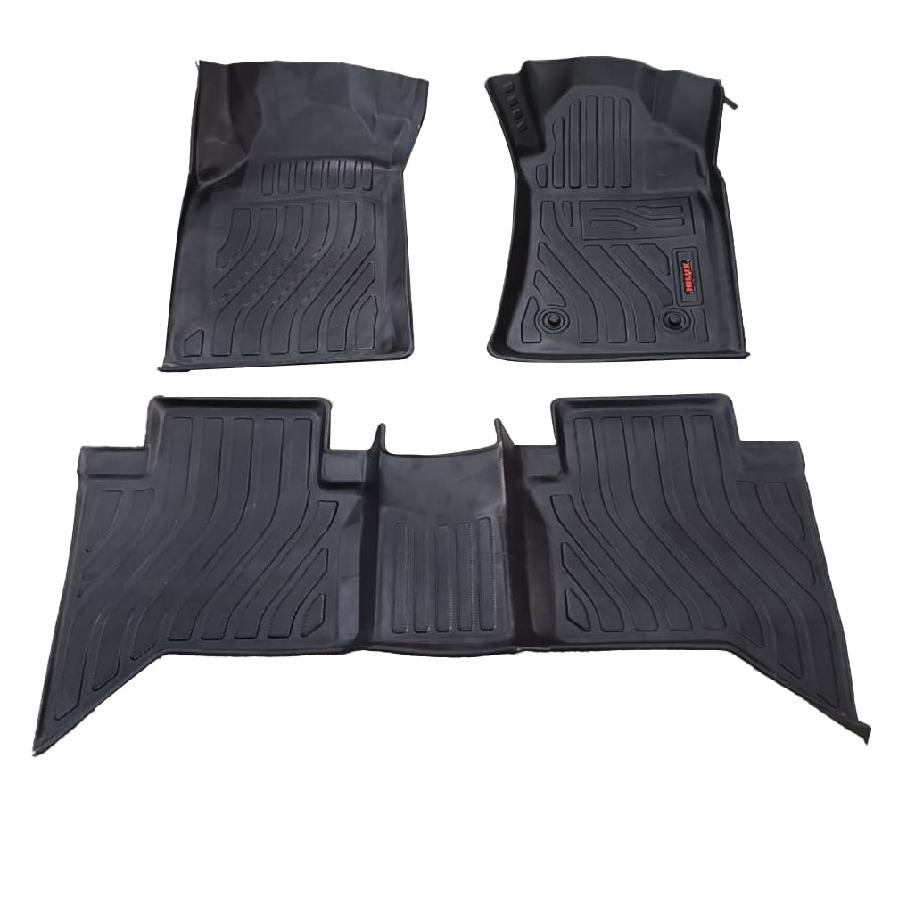 Toyota Hilux VIGO TPE Floor Mats Black 3 Pcs 2005 - 2015