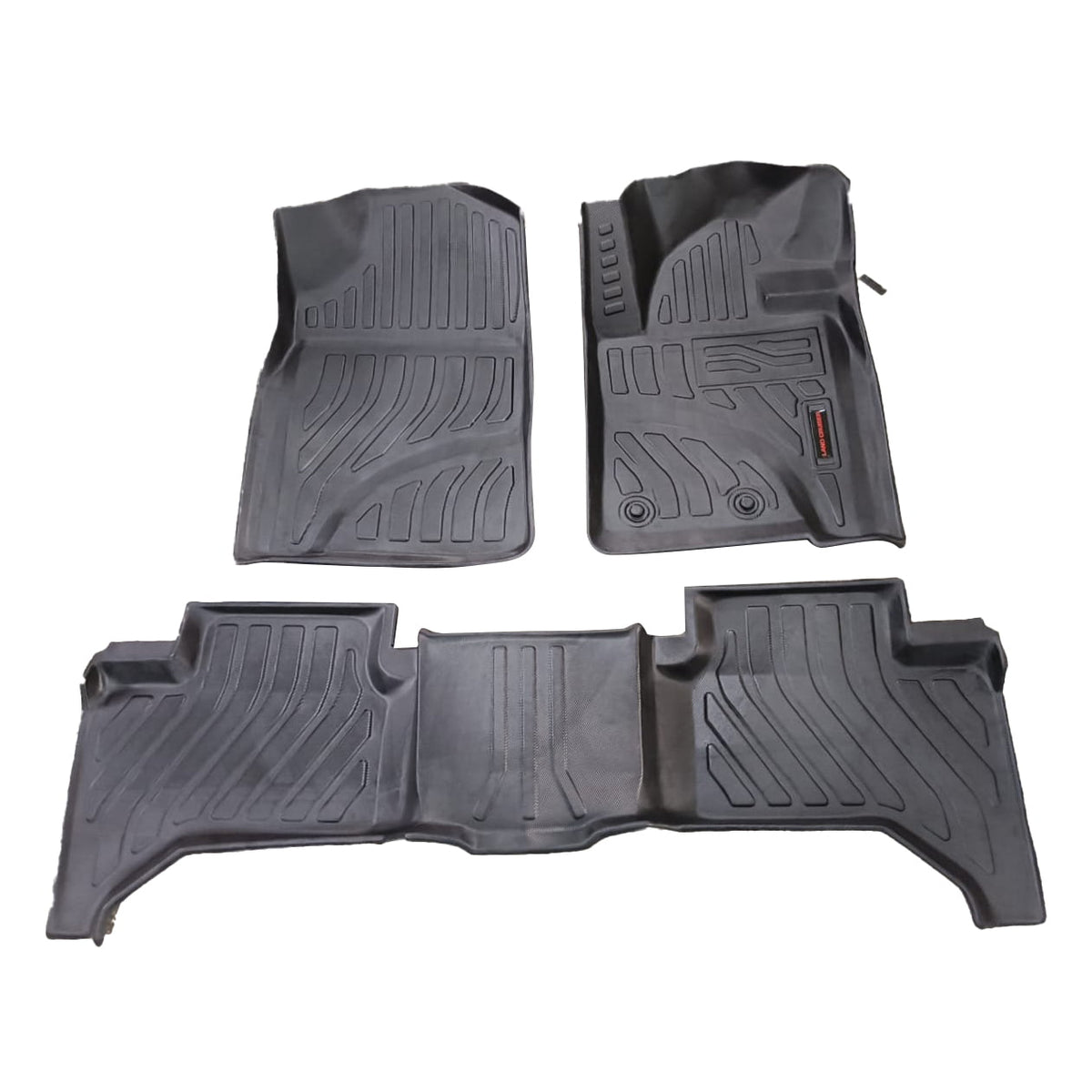 Toyota Land Cruiser TPE Floor Mats Black 3 Pcs 2007 - 2021