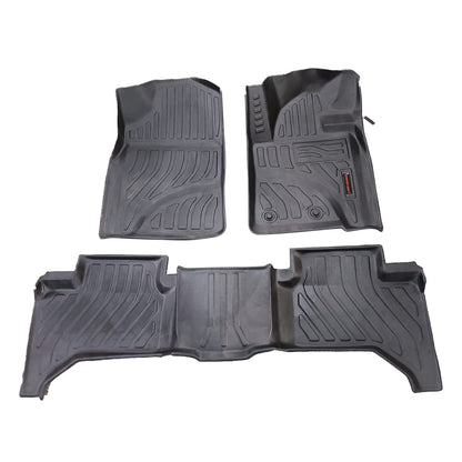 Toyota Land Cruiser TPE Floor Mats Black 3 Pcs 2007 - 2021