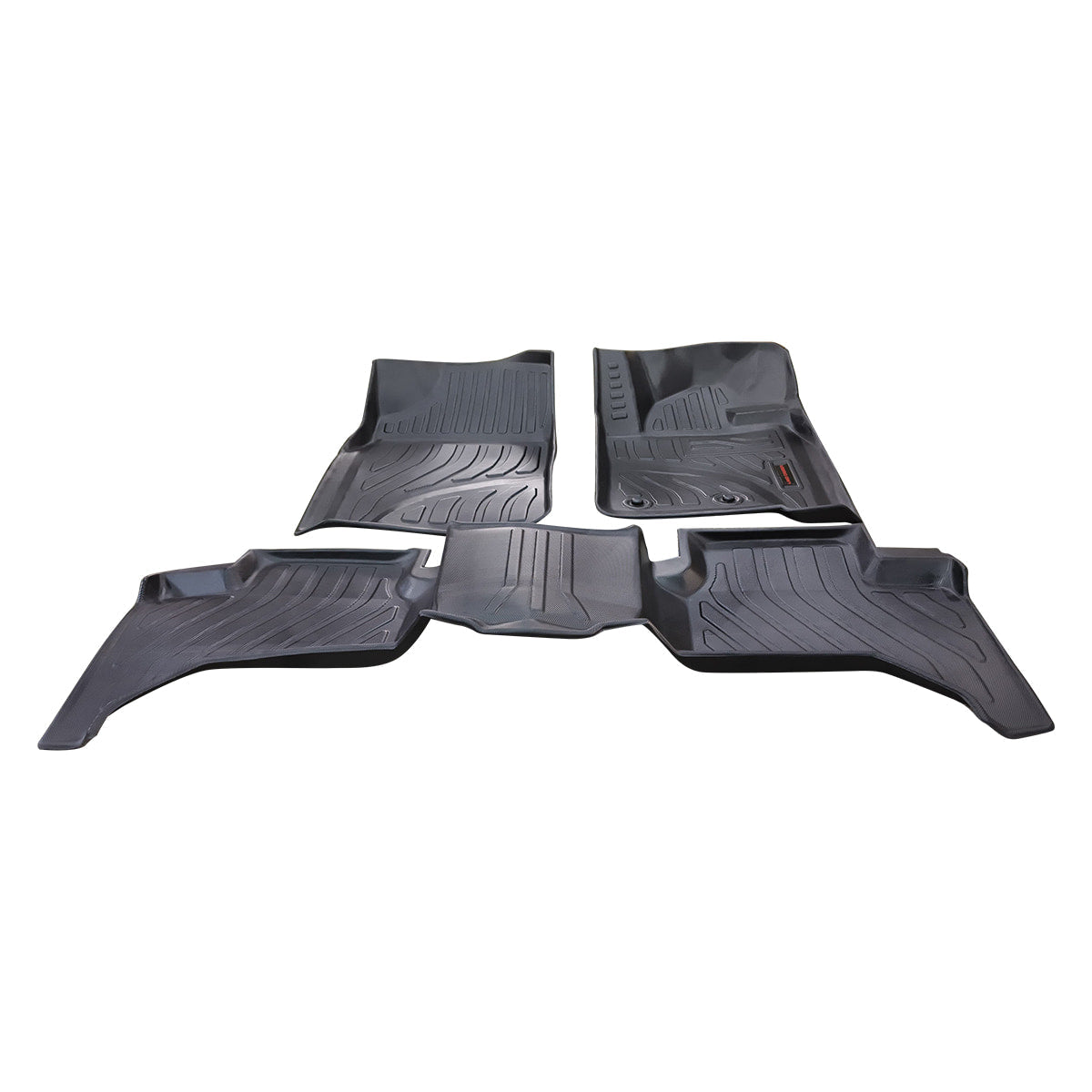Toyota Land Cruiser TPE Floor Mats Black 3 Pcs 2007 - 2021