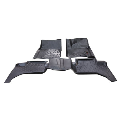 Toyota Land Cruiser TPE Floor Mats Black 3 Pcs 2007 - 2021