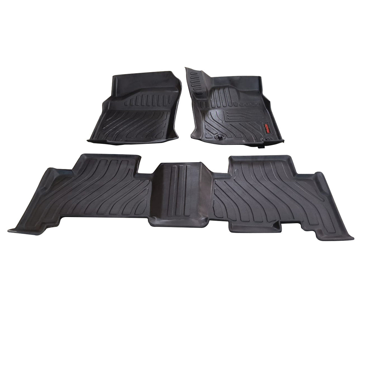 Toyota Prado TPE Floor Mats Black 3 Pcs 2009 - 2023