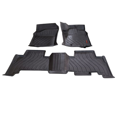 Toyota Prado TPE Floor Mats Black 3 Pcs 2009 - 2023