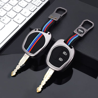 Suzuki Alto/Wagon-R/Cultus/Ciaz/Swift Metal Key Shell Fob Case Cover 2010 - 2026 - 2 Button - Replacement Casing - Zinc Alloy Silicone