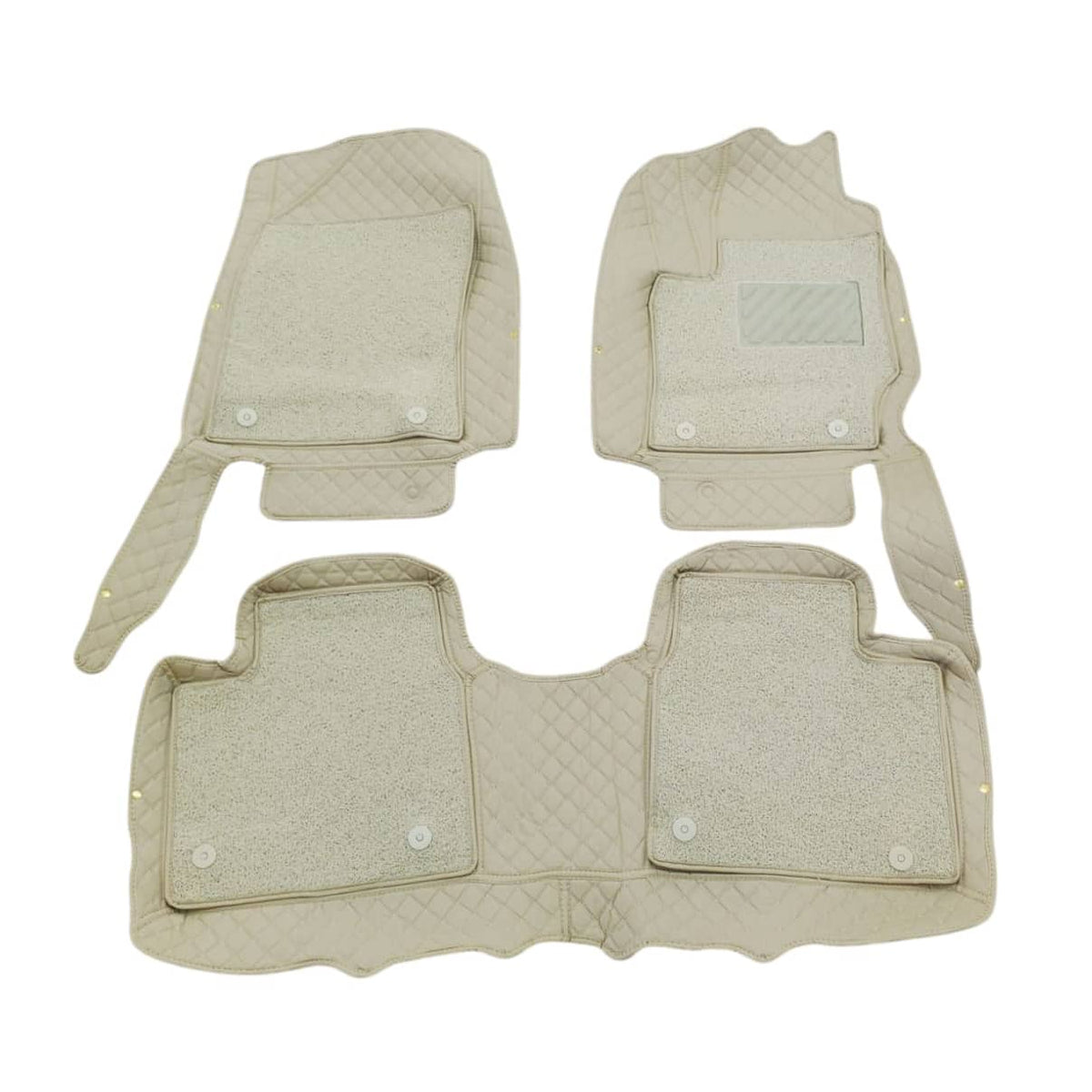 Toyota Corolla 9D Floor Mat Mix Thread Beige Grass 2014 - 2026 - 3 Pcs