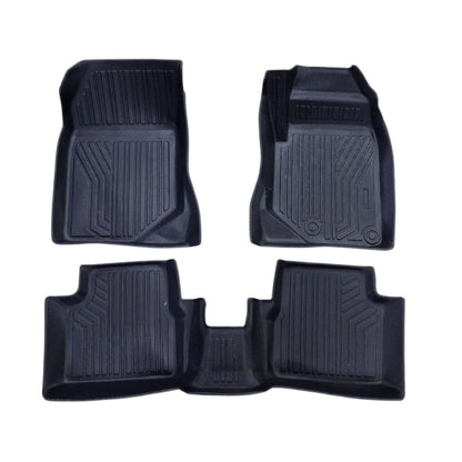 Peugeot 2008 TPE Floor Mats Black 3 Pcs 2022 - 2025