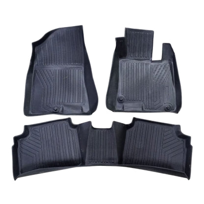 Hyundai Sonata TPE Floor Mats Black 3 Pcs 2021 - 2026