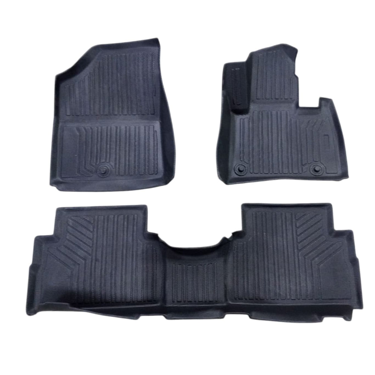 Hyundai Santa Fe TPE Floor Mats Black 3 Pcs 2023 - 2026