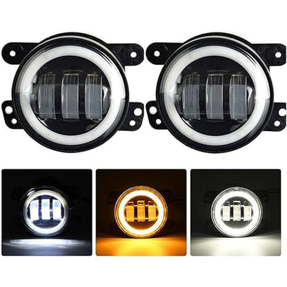 Jeep Fog Lamps Bumper Light Style B Small For Bumper - Pair