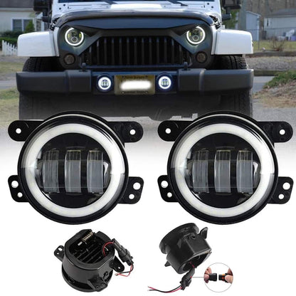 Jeep Fog Lamps Bumper Light Style B Small For Bumper - Pair