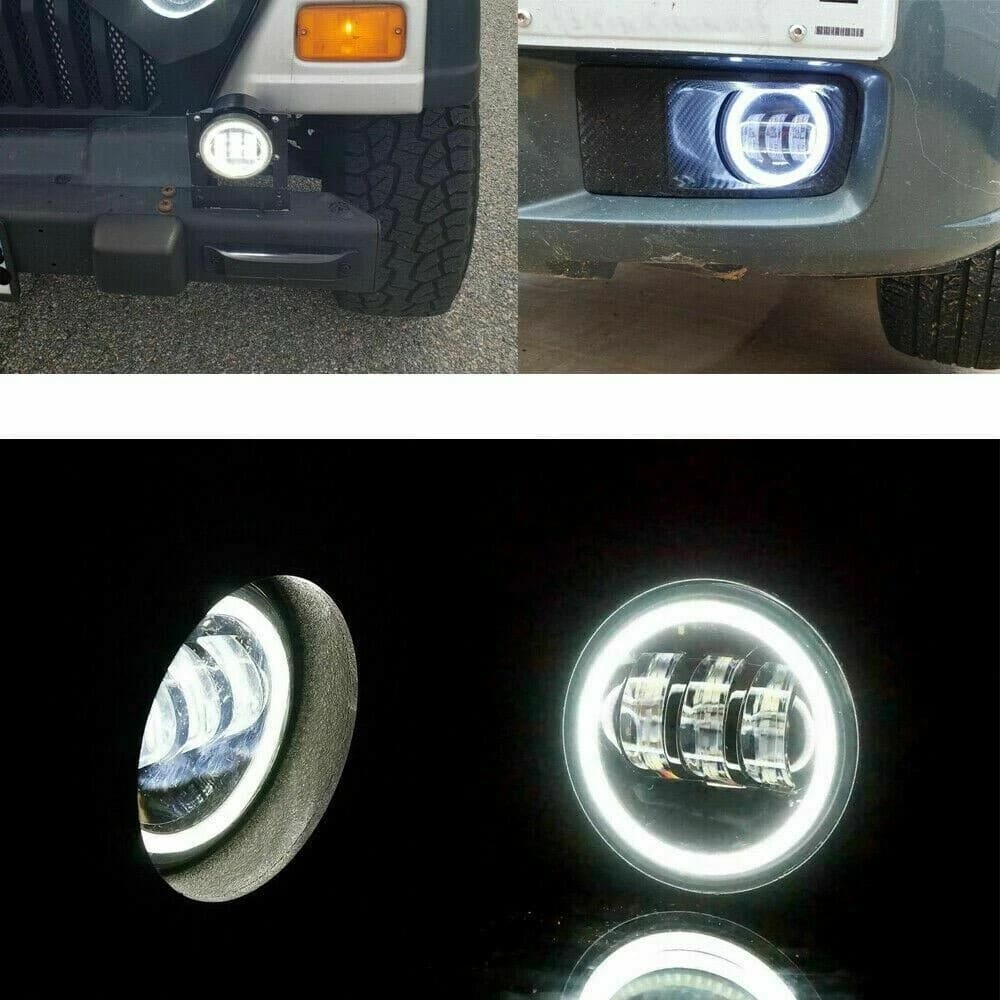 Jeep Fog Lamps Bumper Light Style B Small For Bumper - Pair