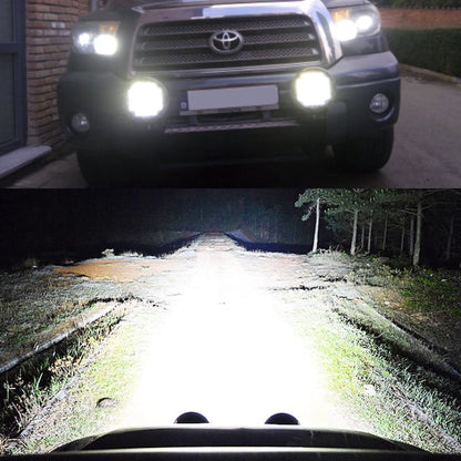 Jeep Red Fog Lamps Bumper Light Large - Each - Off Road Roof Bar LED Bumper Spotlight
