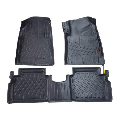 Hyundai Elantra Hybrid TPE Floor Mats Black 3 Pcs 2025 - 2026