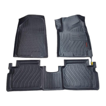 Hyundai Elantra Hybrid TPE Floor Mats Black 3 Pcs 2025 - 2026