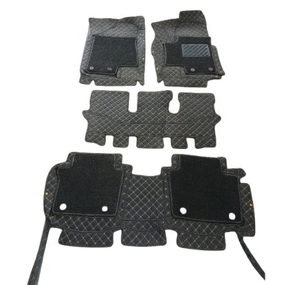 DFSK Glory 9D Floor Mats Mix Thread Grass 4 Pcs 2021 - 2026 - Black With Black