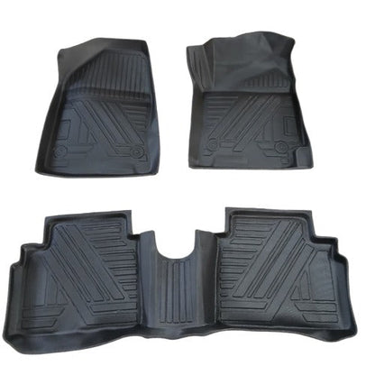 Hyundai Elantra Hybrid TPE Floor Mats Black 3 Pcs 2025 - 2026