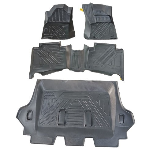 Toyota Fortuner TPE Floor Mats Black 4 Pcs 2016 - 2026