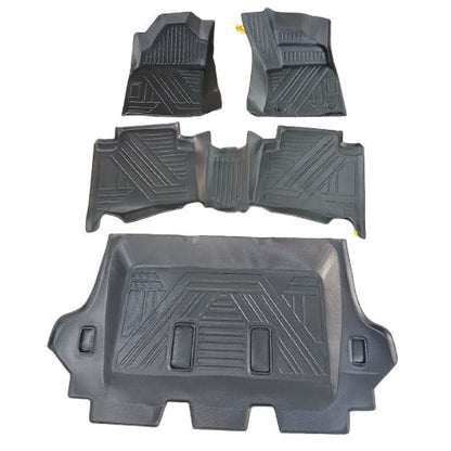 Toyota Fortuner TPE Floor Mats Black 4 Pcs 2016 - 2026