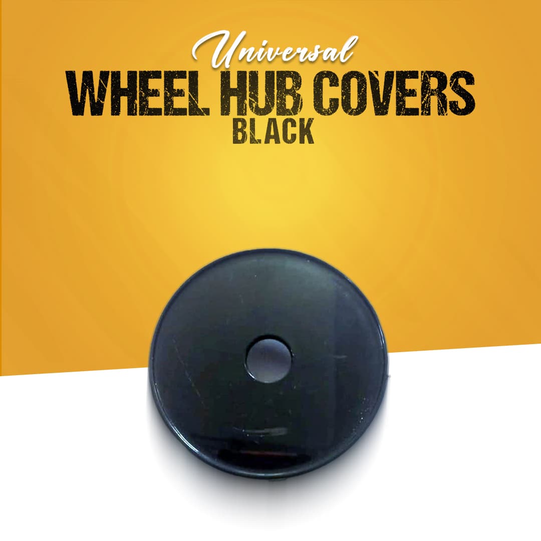 Universal Wheel Hub Covers Black