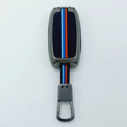 Toyota Raize Metal Key Shell Case Cover with PVC Silicone 2 Buttons 2020 - 2026