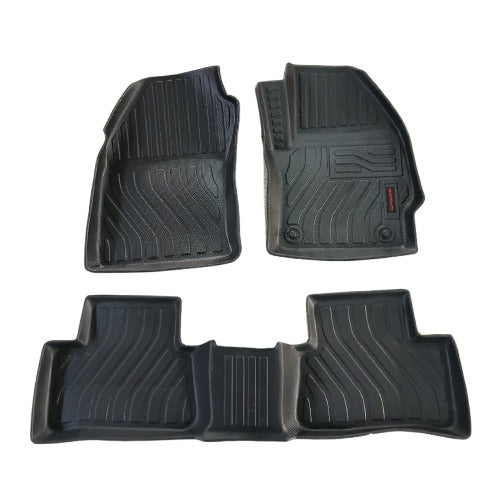 Toyota Corolla Cross TPE Floor Mats Black 3 Pcs 2021 - 2026