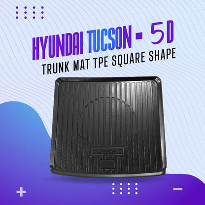Hyundai Tucson 5D TPE Trunk Mat Square Shape 2020 - 2024