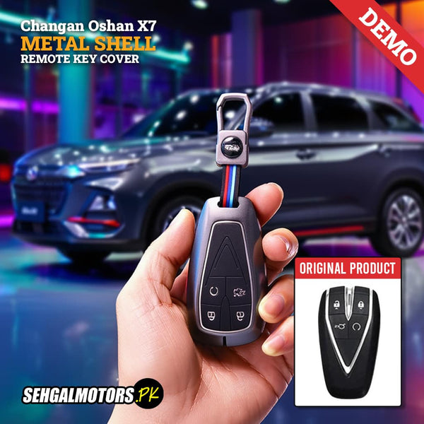 Changan Oshan X7 Metal Remote Key Shell Case Cover With 4 buttons 2022 - 2026 - Replacement Casing