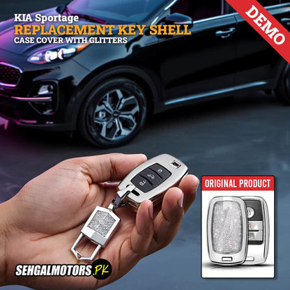 KIA Sportage Key Shell Case Cover Version 3 With Glitters 2019 - 2024 - Replacement Casing