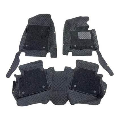 Hyundai Sonata N Line 9D Floor Mats Black With Black Grass 3 Pcs 2025 - 2026