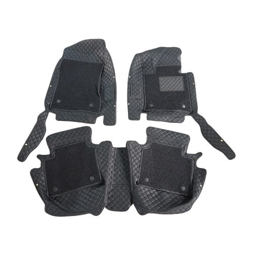 Hyundai Sonata N Line 9D Floor Mats Black With Black Grass 3 Pcs 2025 - 2026