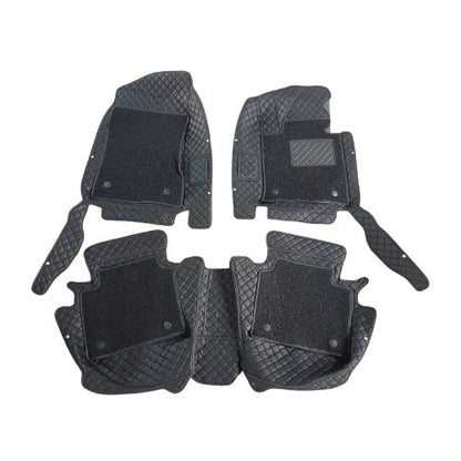 Hyundai Sonata N Line 9D Floor Mats Black With Black Grass 3 Pcs 2025 - 2026