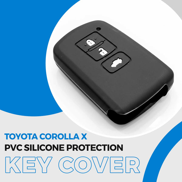 Toyota Corolla X PVC Silicone Key Cover Black 2021 - 2026
