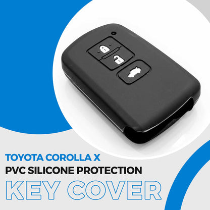 Toyota Corolla X PVC Silicone Key Cover Black 2021 - 2026