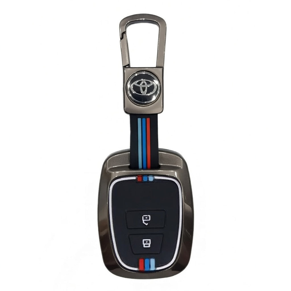Toyota Corolla / Vitz Metal Key Shell Cover With 2 Buttons 2011 - 2017